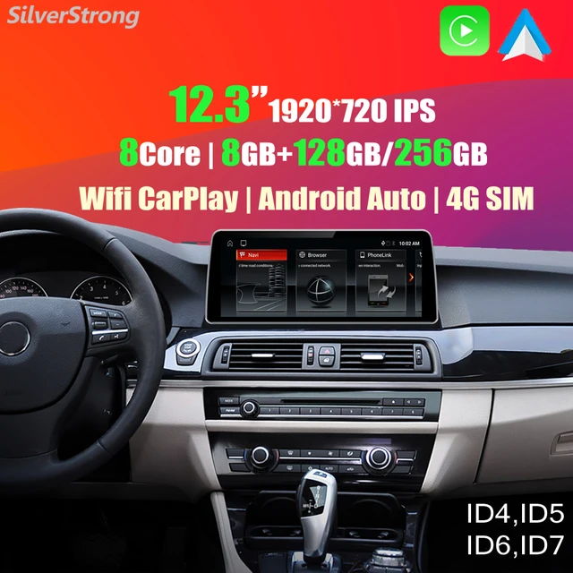 Pour Bmw F10 F11 2010-2016 5 Series 8-core 2 Din Android 12 Autoradio  Multimedia Player Navigation GPS Auto Stéréo Carplay 4g Ips