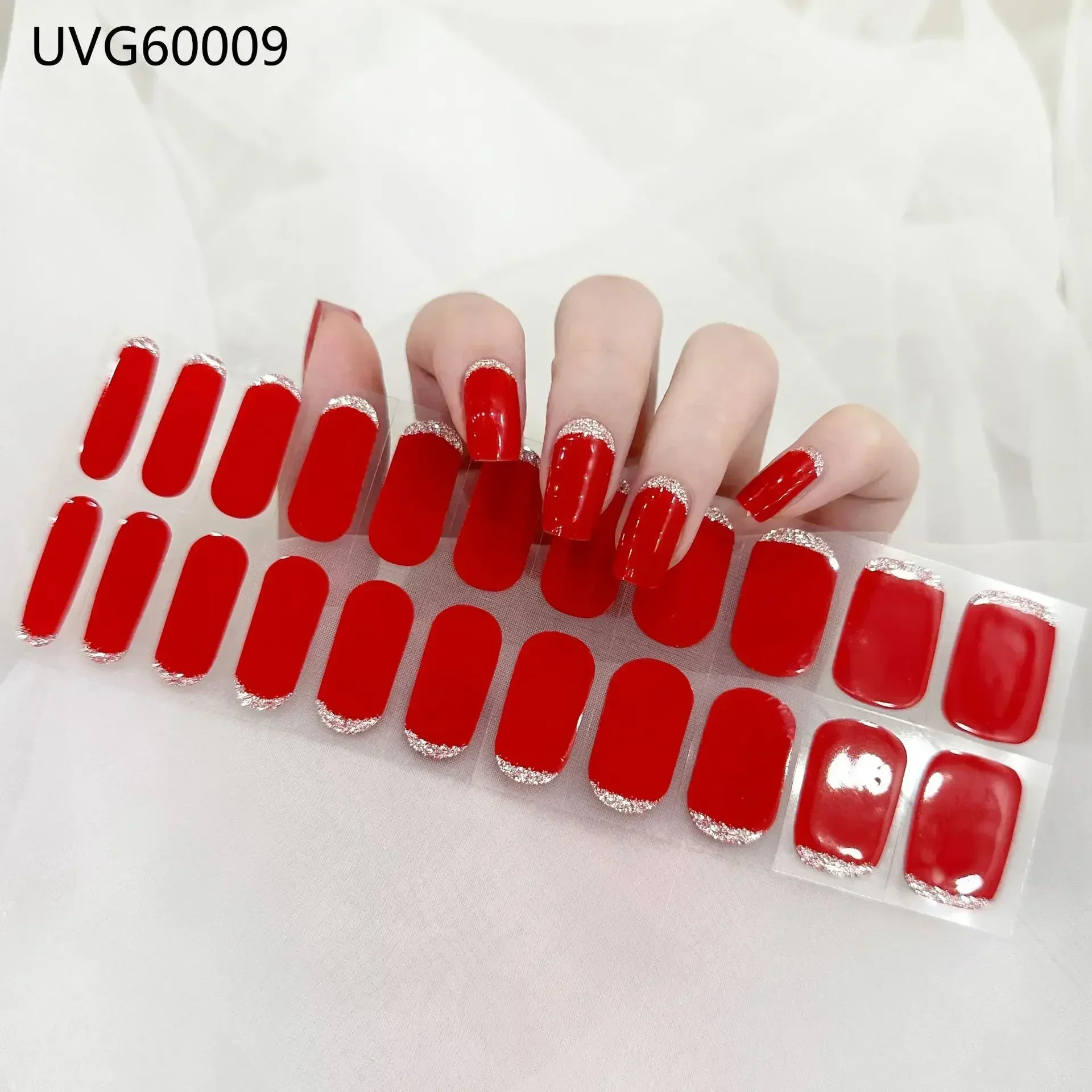 Premium Semi-Cured Nail Wraps Set - Waterproof, Long-Lasting Gel Nail Stickers