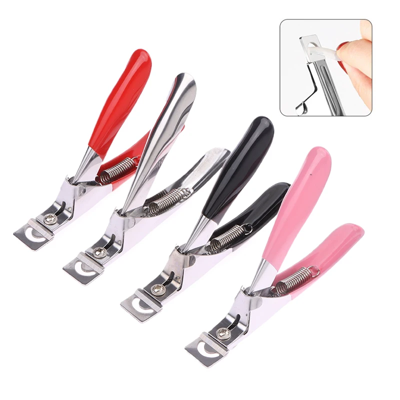 Nail-Art-Tips-Clipper-Trimmer-Scissors-Round-Edge-Finger-Cutter-False ...