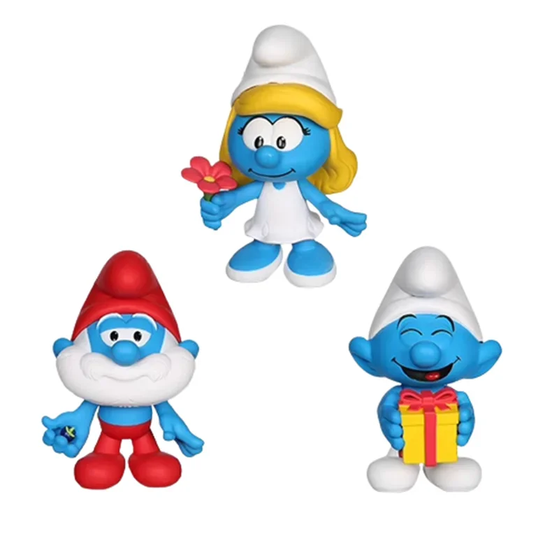 12pcs Cartoon Smurfs Figure Toys Smurfing Anime PVC Model Toys