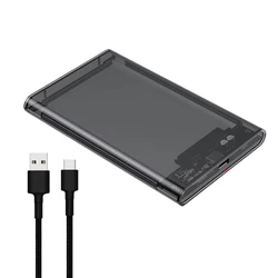 Transparent Tool - Free 2.5 Inch SATA to USB External Hard Drive Enclosure with UASP (Gray USB 3.1)