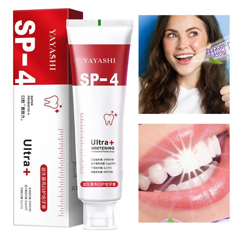 

Teeth Whitening Toothpaste Sp-4 Brightening Toothpaste Removes Stains Teeth Whitening Oral Hygiene Mousse Toothpaste 120g