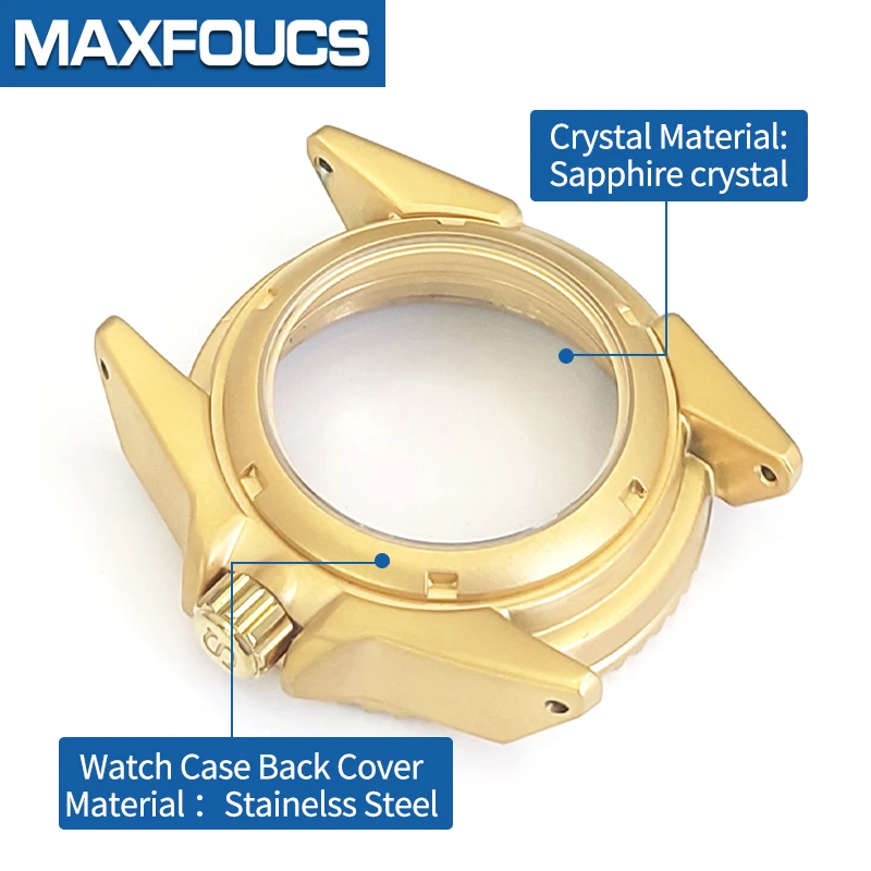 o'clock Samurai Watch Case Stainless Steel Matte For Seiko