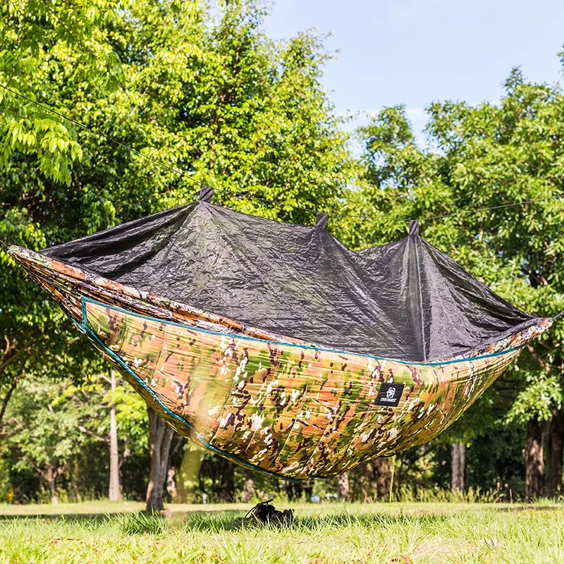 

One tiger outdoor camping warm four seasons with a swing to keep out the cold and wind in the wild overnight sleeping bag