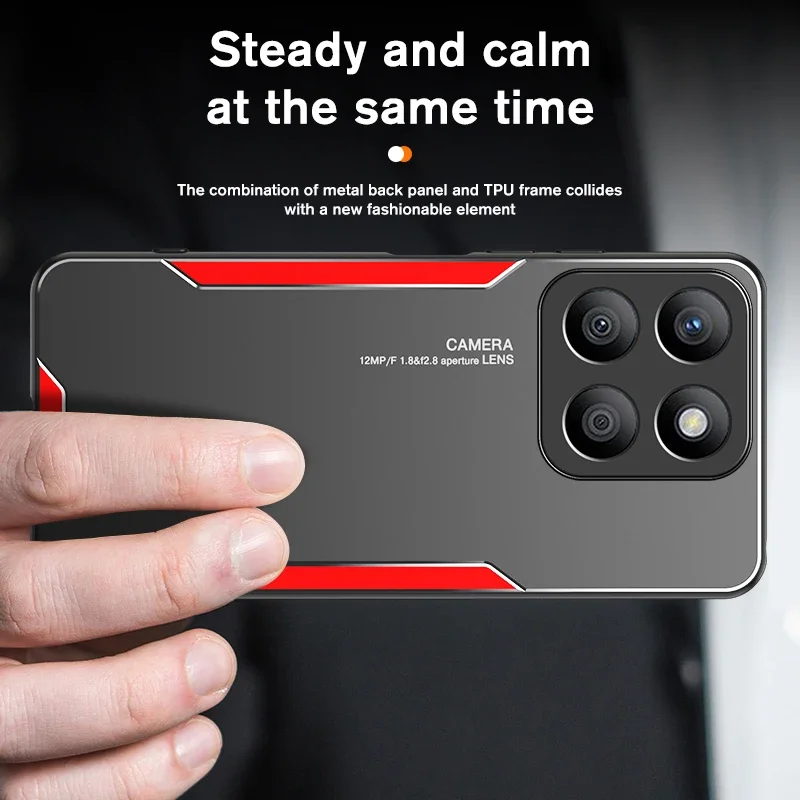 Luxury Aluminum Alloy Armor Case with Soft TPU Frame