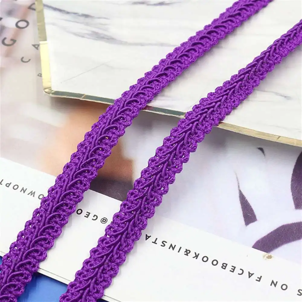 Lace Ribbon Lace Garment Accessories Lace Sewing Supplies Lace Decoration Lace Accessories Lace Sewing Accessories Clothing Accessories 1.2cm Lace Trimming Ribbon Polyester Centipede Braided Lace Sewing Clothes Accessories Curve DIY Craft Wedding Decor