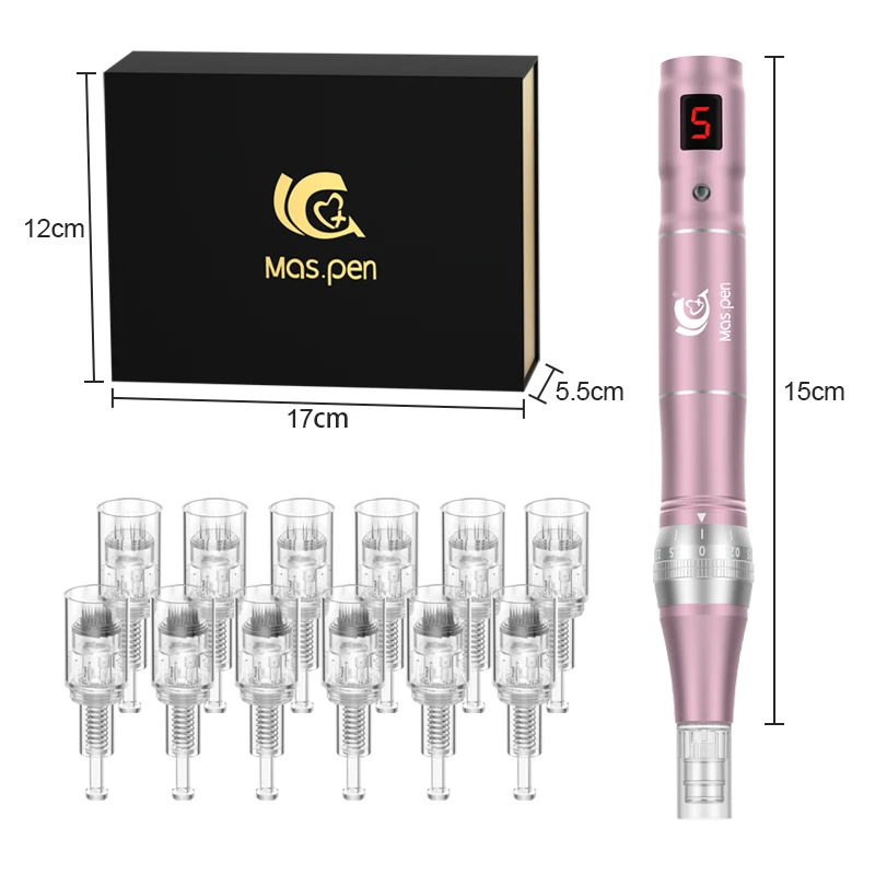 Homeuse Wilreless Ultima Microneedling Pen Professional Dermapen With 12pcs Tattoo Needles