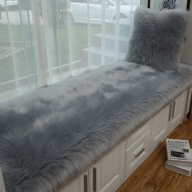 

Thick White Carpet Soft Fur for Living Room Plush Rug Bedroom Imitation Wool Fluffy Floor Carpets Window Bedside Home Decor Rugs