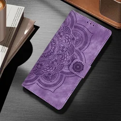 Leather Flip Wallet Phone Cover - M23 5G (Purple)