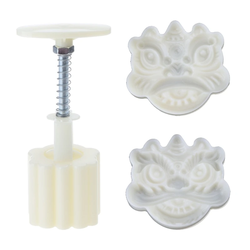 

Hand-Pressure Moon Cake Mold Lion/Latches Shape Cookie Stamps Moon Cake Makers MidAutumn Festival DIY Cookie Pastry DropShipping