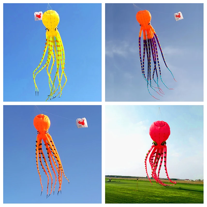 

free shipping 26m big kite octopus kite pendant inflatable kite for adults coloring kite professional parachute outdoor play toy