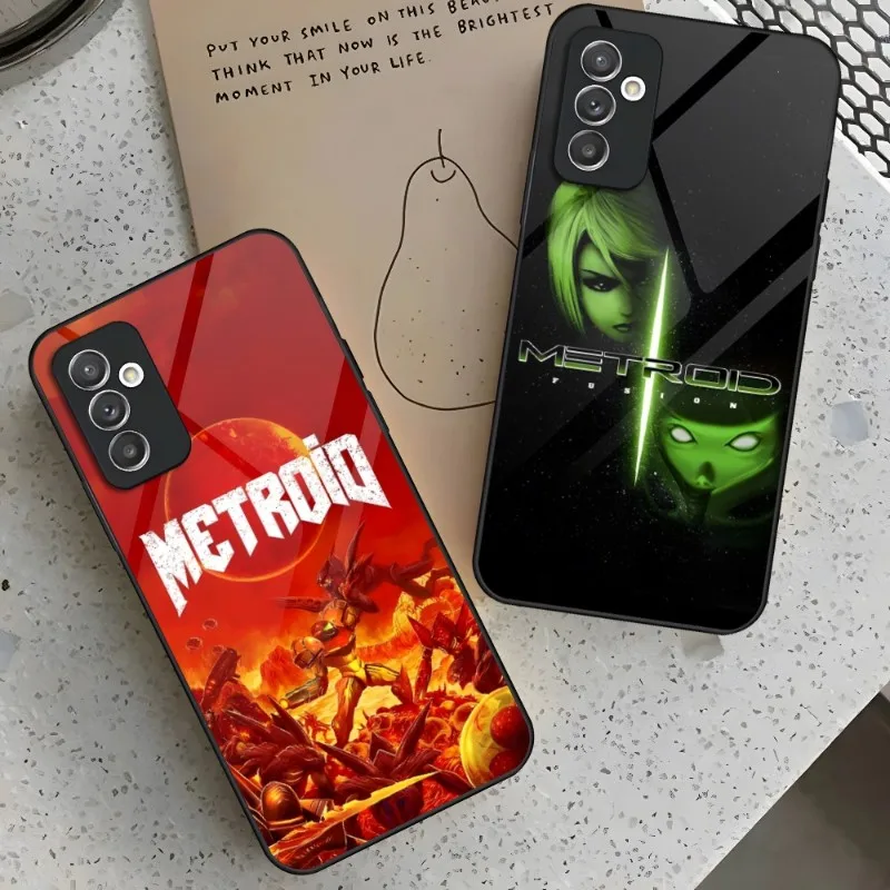 M-Metroid Game D-Drakes Custodia Per Telefono Per Samsung S30 S23 S22 S21 S20 Fe S10 E S9 Note 20 10 Pro Ultra Plus 5G Cover In Vetro