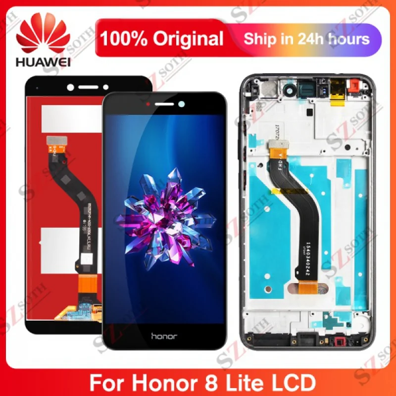 Экран дисплея 5 2 дюйма для Huawei Honor 8 Lite ЖК-дисплей сенсорный экран с рамкой замены