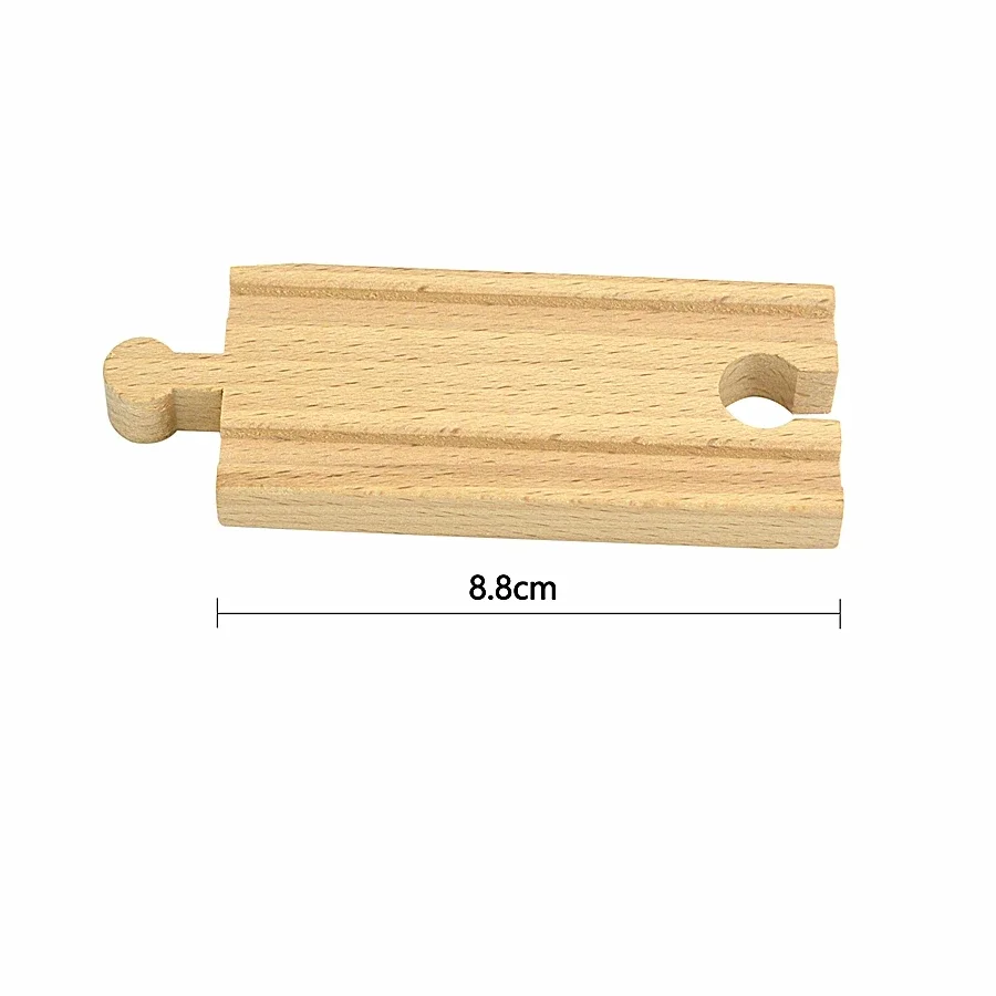 Wooden Train Track Intersection - Star-Shaped Crossroads & Expansion Accessory