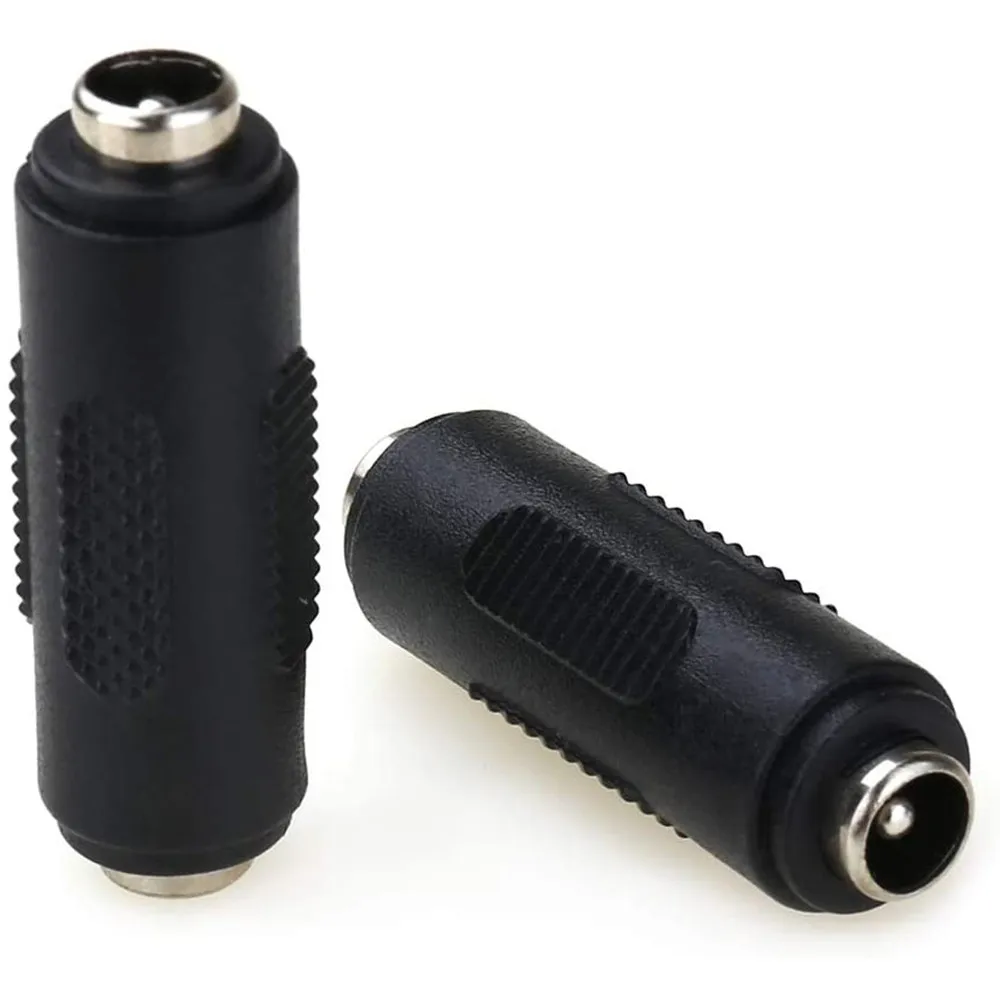 2PACK 12V 5.5mm x 2.1mm DC Power Connector Adapter, 12/24V Female to Female Power Jack Socket for Led Strip CCTV Security Camera