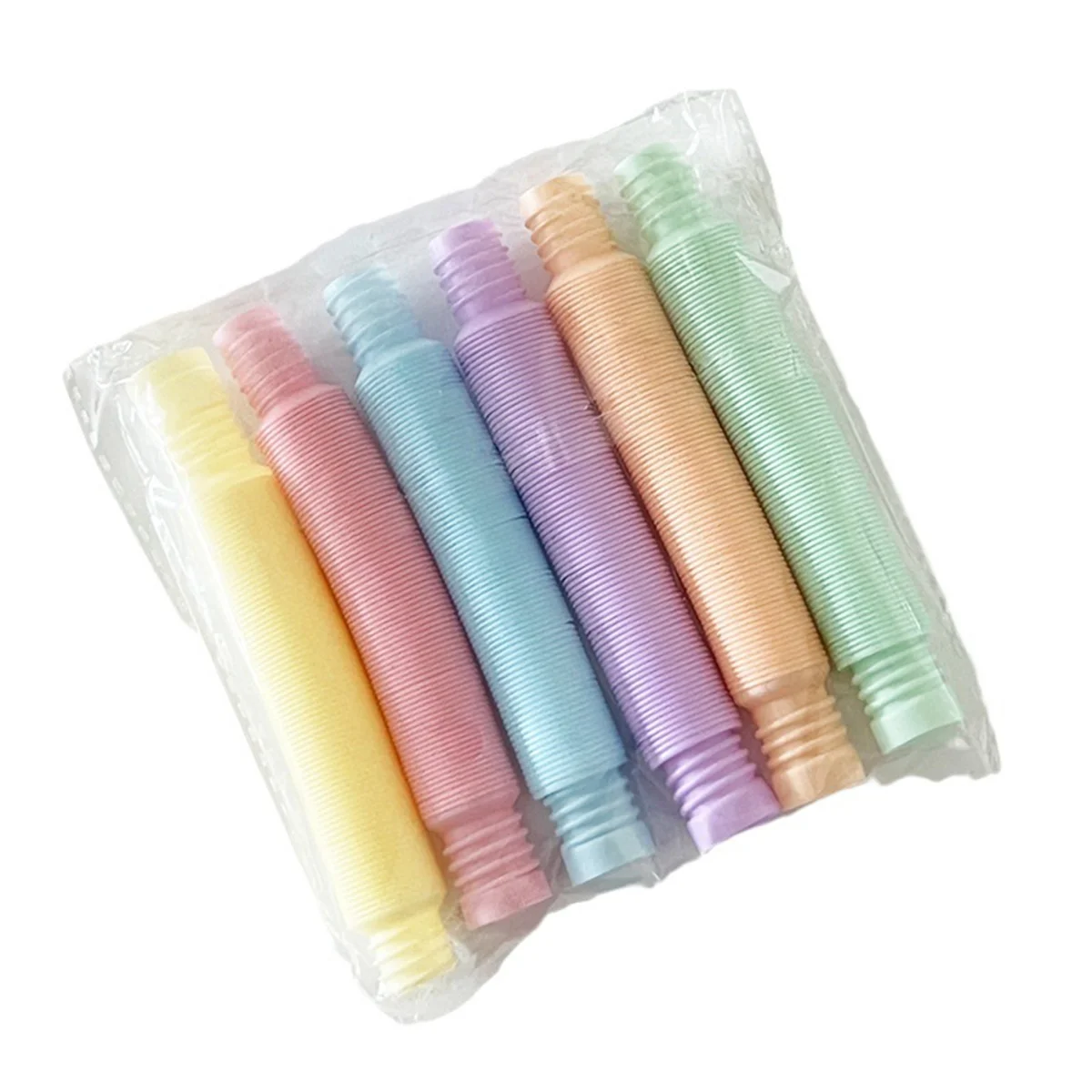 78PCS Pop Tubes Fidget Toys Kids Birthday Party Favors Stress Relief Sensory Toy Toddlers Stretch Tube 6