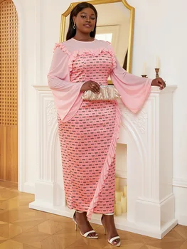Amarachi Flare Sleeve Print Dress