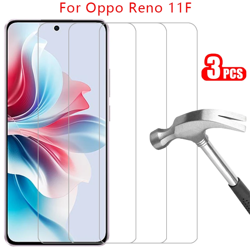 

protective tempered glass for oppo reno 11f screen protector on reno11 11 f f11 reno11f 5g phone film glas 9h opo opp oppa appo