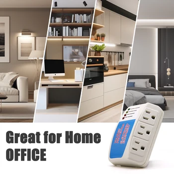 BSEED Power Surge Protector 120V Triple Wall ซ็อกเก็ตแรงดันไฟฟ้า Protector Home Refrige Brownout ปลั๊ก US มาตรฐาน 2/3 แพ็ค 2