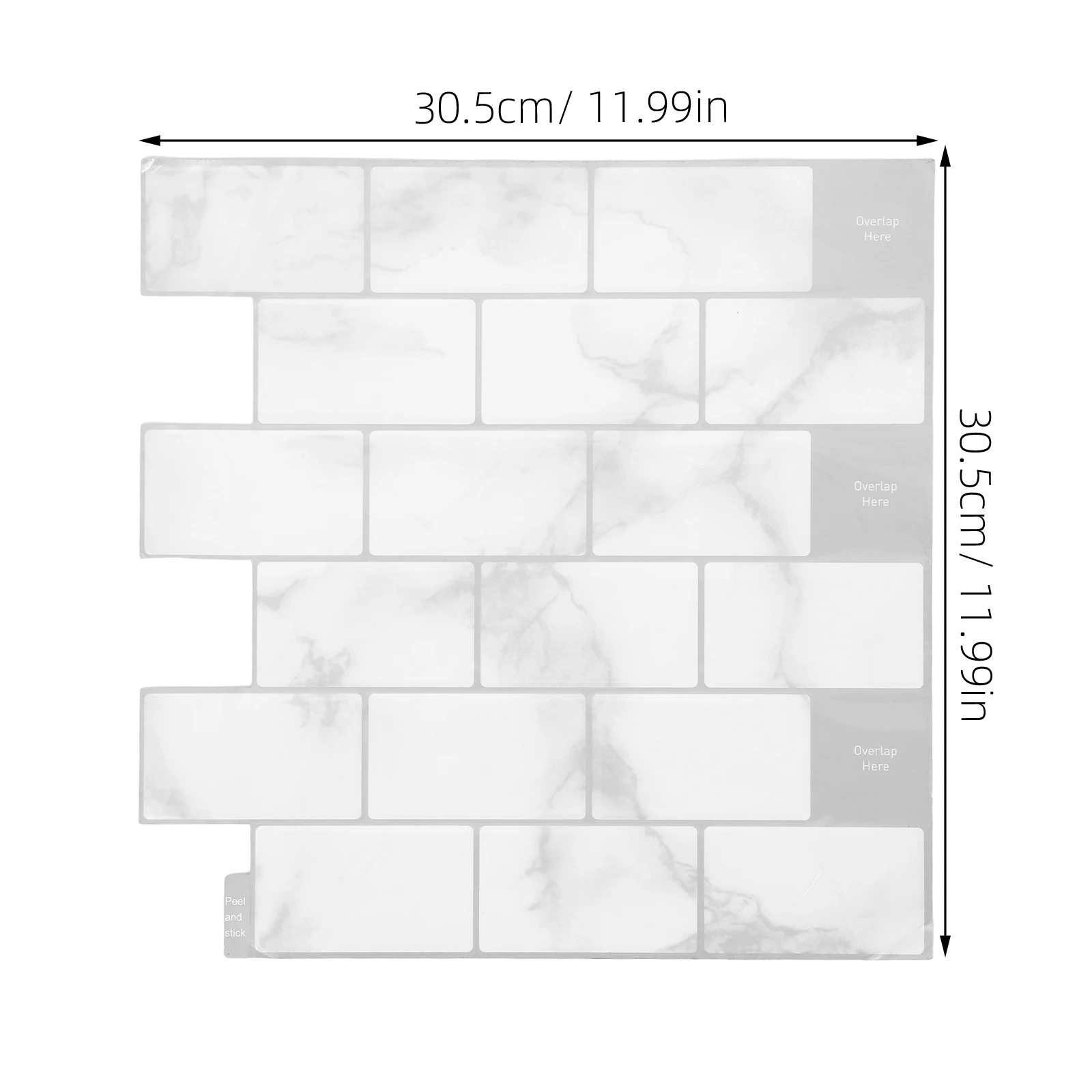 10 Sheets Peel And Stick Backsplash Wallpaper Waterproof Oilproof Self Adhesive Kitchen Wall Tile Stickers For Kitchen Bathroom