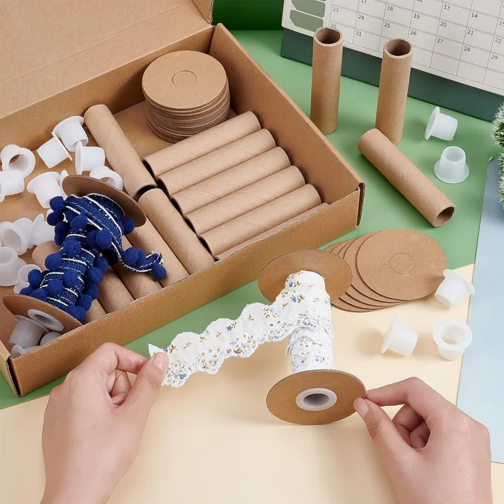 Holzspulen 30 Stück - Leere Spulen Für Nähgarn & Bastelbedarf