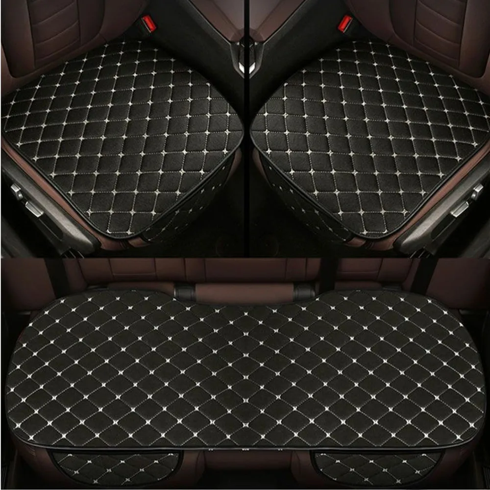 Cushion Car For Nissan Altima Dualis Juke Frontier Fuga Leaf Bluebird Rogue Navara NP300 Flax Car Seat Cover Auto Accessories