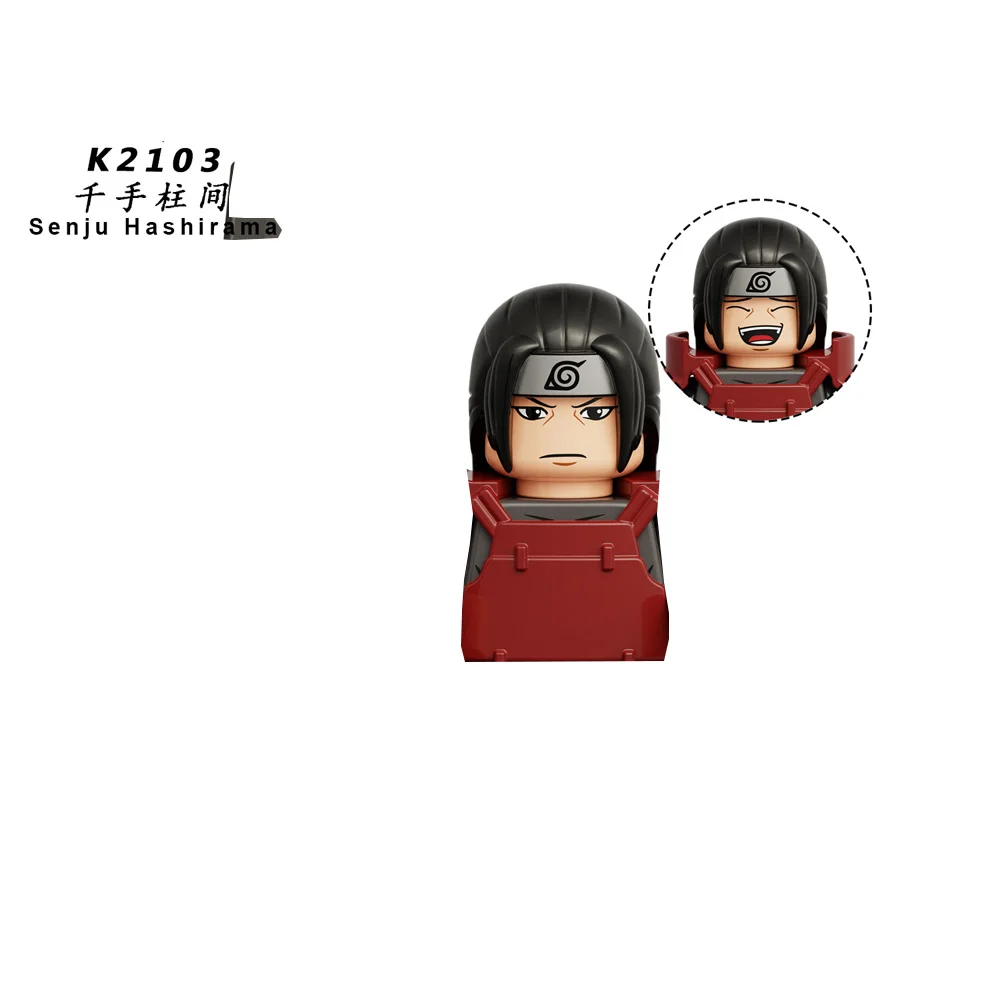 Naruto Anime Series Action Figure Doll Hatake Kakashi Senju Hashirama Building Blocks Doll Ornament Model Decoration Kids Gifts