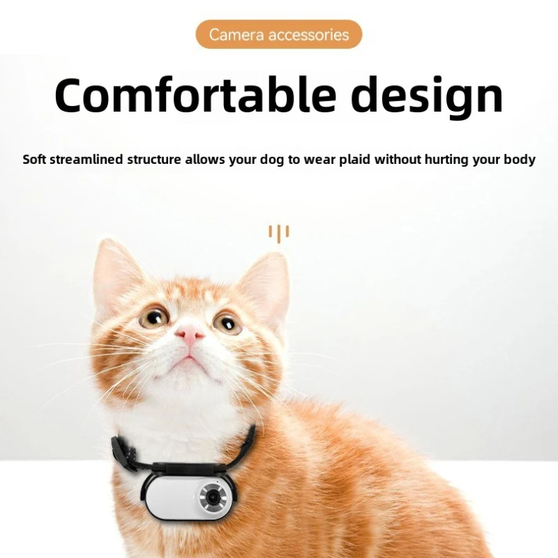 Dog Tracker Collar Cat Collars Camera Sport Action Camera Video Photo Records Mini Body Cam Pet Supplies HD 1080P