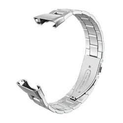 Premium Stainless Steel Metal Wristband Bracelet Watch Strap Replacement (Silver)