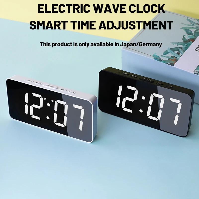 GermanandJapaneseradioclocksLEDmultifunctionaltemperaturealarm