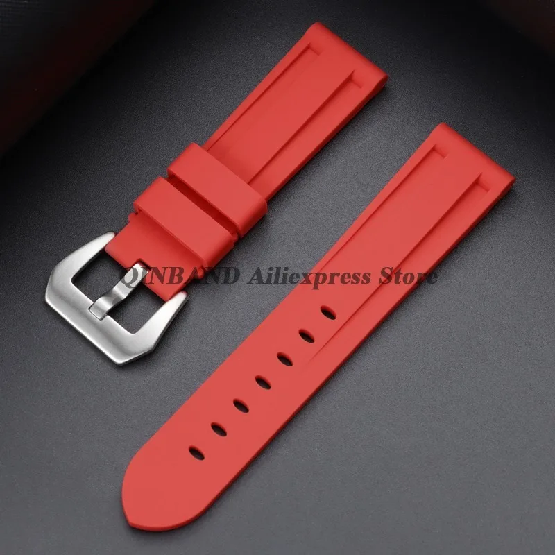 Camouflage Blue-Black-Grey Soft Silicone Watchband Replacement Strap