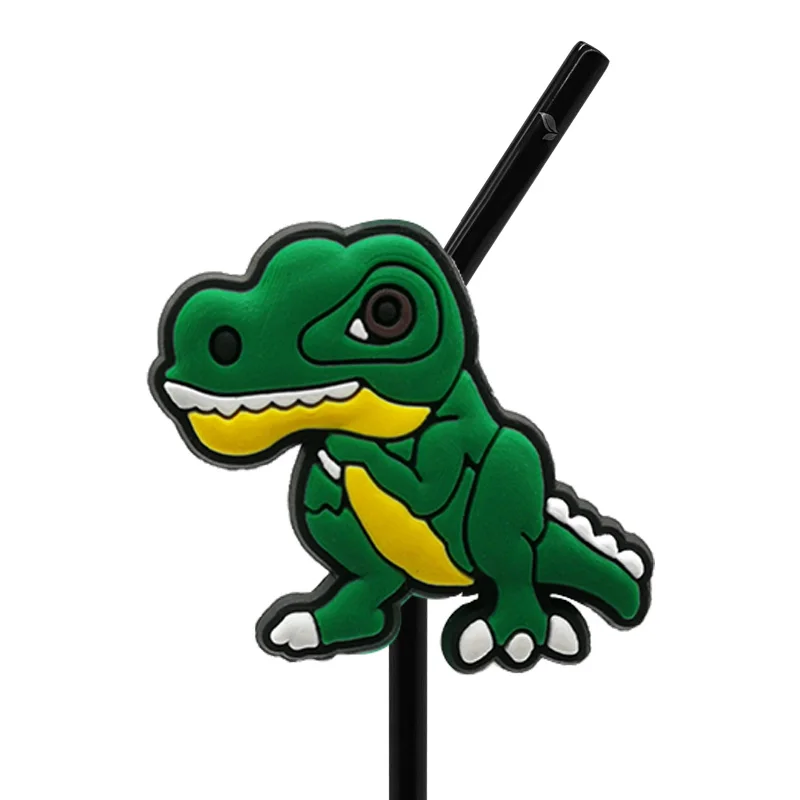 1PCS PVC Straw Cover Cute Dinosaur Kids Favor Straw Topper Reusable Plastic Straw  Cover Waterproof and Dustproof Decoration Gift - AliExpress