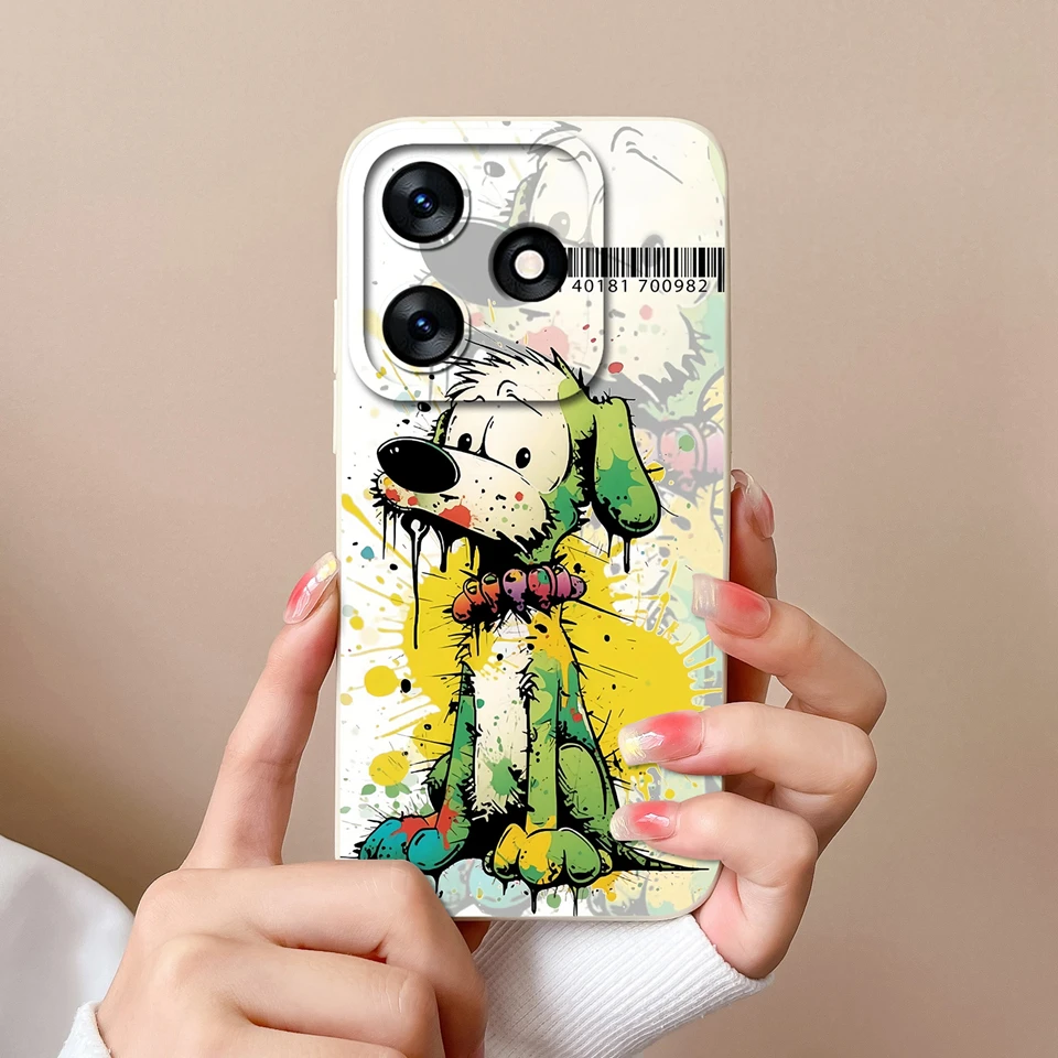 Cute Rabbit Panda Liquid Protective Anti-Fall Phone Case Shell