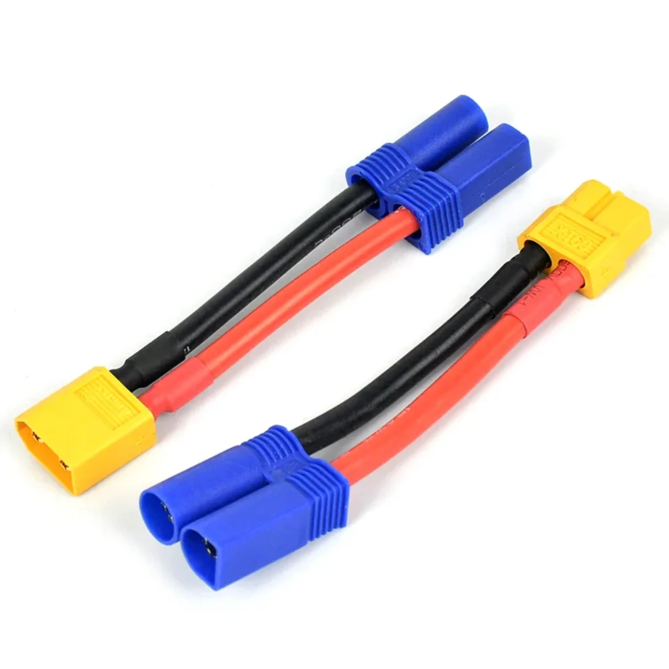 5-Pack Male Tamiya To Female EC5 Adapters - Gold Plated RC Power Connectors For Drones & Cars