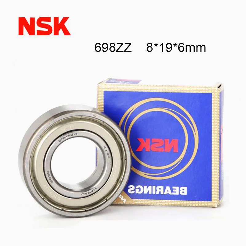 Rolamentos de Esferas em Miniatura de Alta Velocidade Rolamento Nsk Original do Japão 698zz Bearing Abec-9 8x19x6 mm 698 zz Emq Z3v3 Qualidade