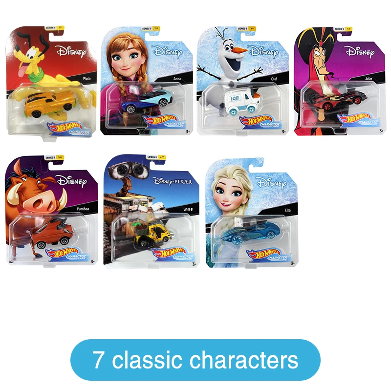 Original Hot Wheels Disney Pixar 1/64 Car Model Frozen Mickey