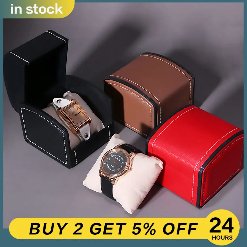 LuxuryWatchHolderBoxPUWristWatchStorageCaseHighEndGift