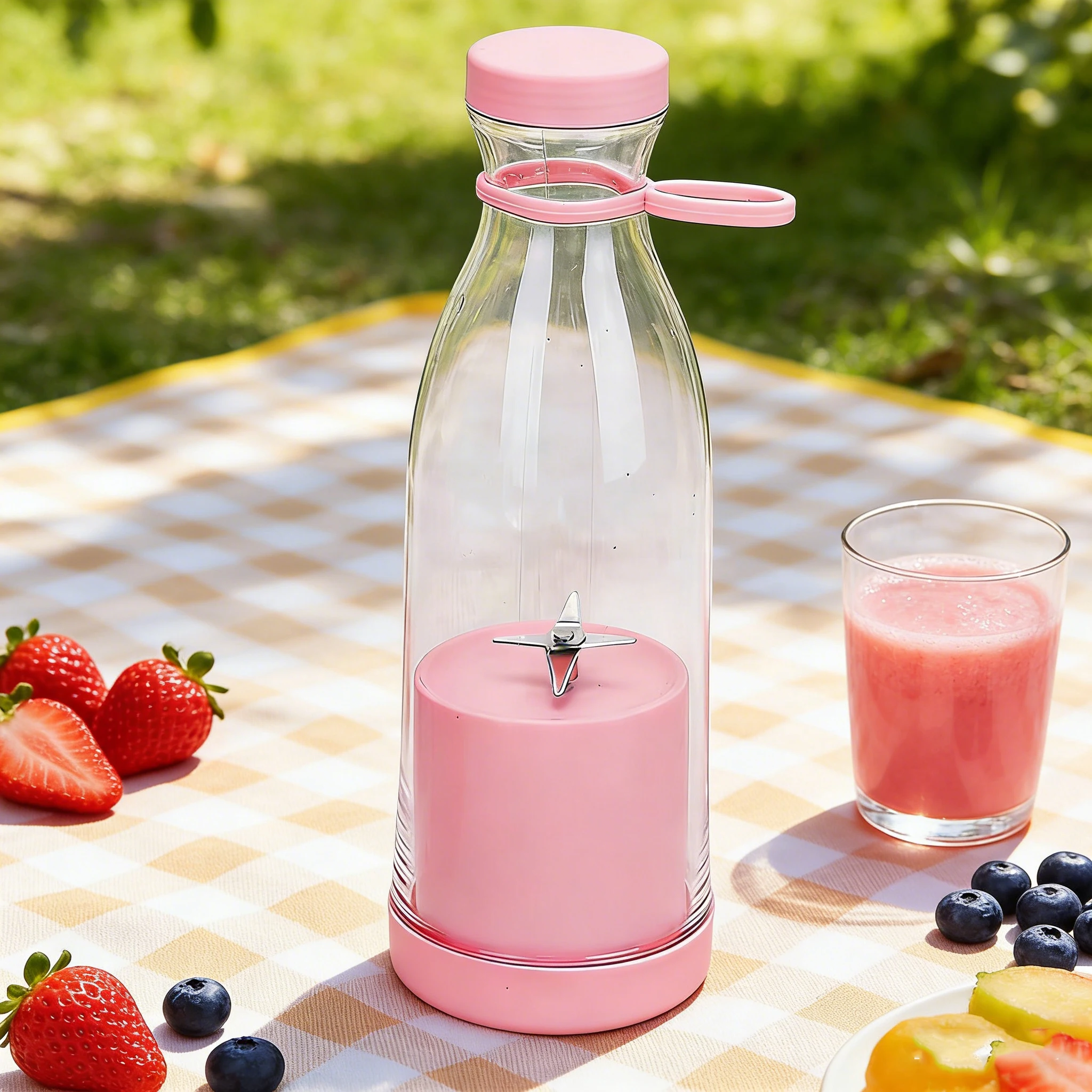 Compact Rechargeable 6-Blade Portable Blender