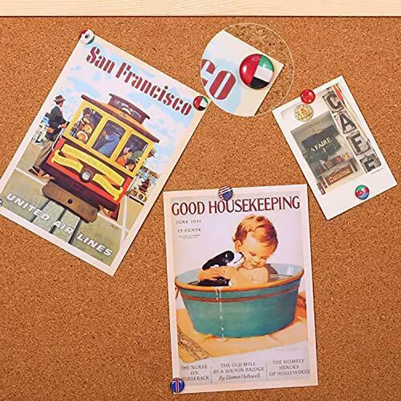 DERCLIVE Vlag Push Pins Wereld Vlaggen Push Pins, Map Tacks Vlag Kaart Push Pins met Nationale Vlag Gids, Duimkopers Decoratieve Tekening pinnen voor Bulletinboard, Fotomuur