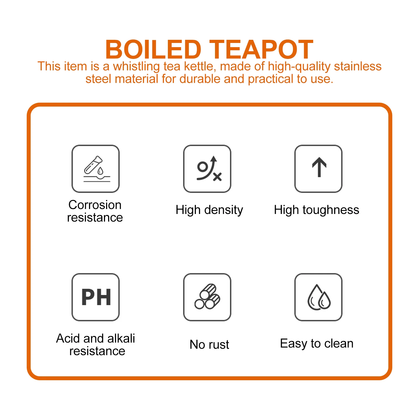 Pot Boiled Teapot Stainless Steel Kettle Water Boiling Heating Teakettle for Gas Stove Thicken Home Induction Cookware