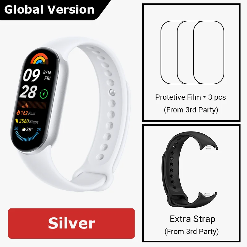 thumbnail image 1 of [Estreno mundial] Versión global Xiaomi Smart Band 9 Pantalla AMOLED de 1,62" Batería con duración de 21 días Más de 150 modos deportivos Monitoreo del sueño, 1 of 5