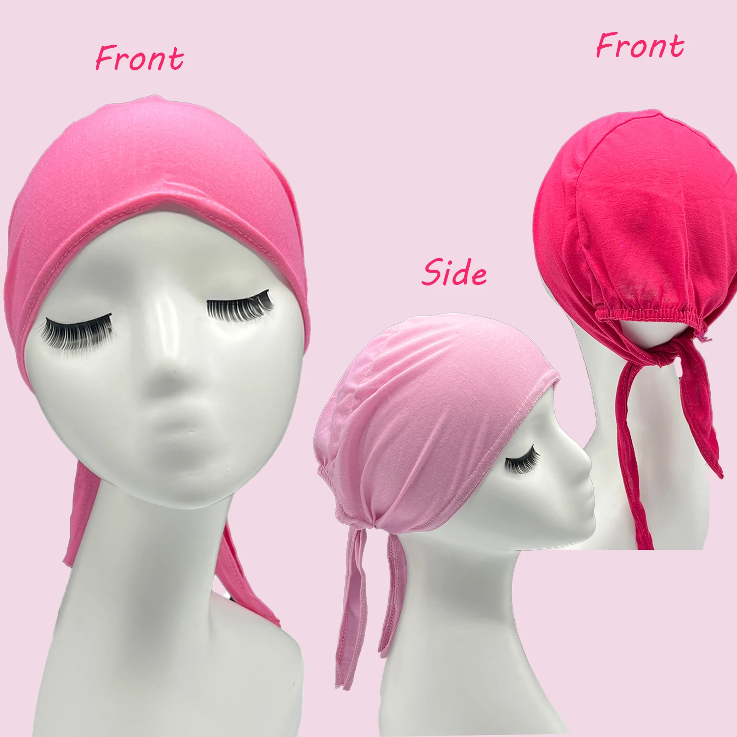 

Southeast Asia Arab National Costume Modal Underwear Hats Hijab Ladies 12 Colours Sweat Cloth Single Colour Beanie Hat