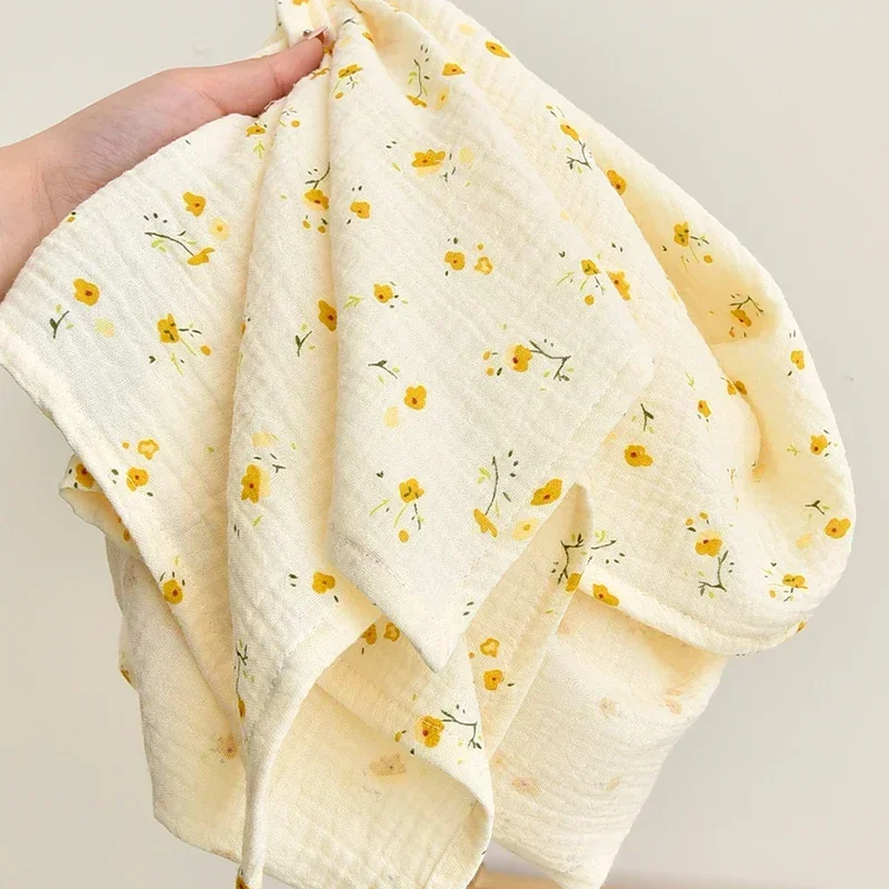 Newborn Baby Cotton Blanket Summer Bedding Babies Stuff  Throw Blanket Muslin Squares Receiving Blanket 4
