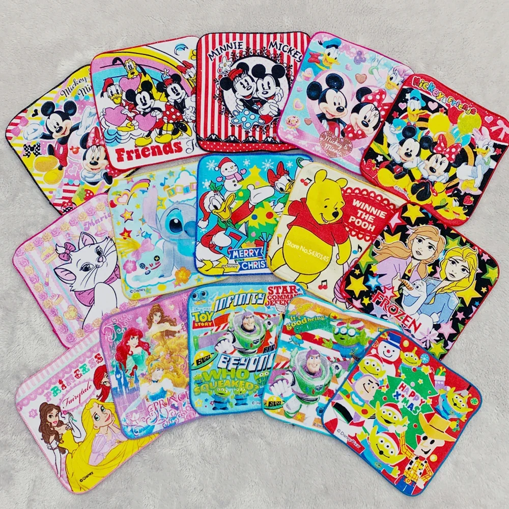 Square Towel Disney Cartoon Towel 20x20cm