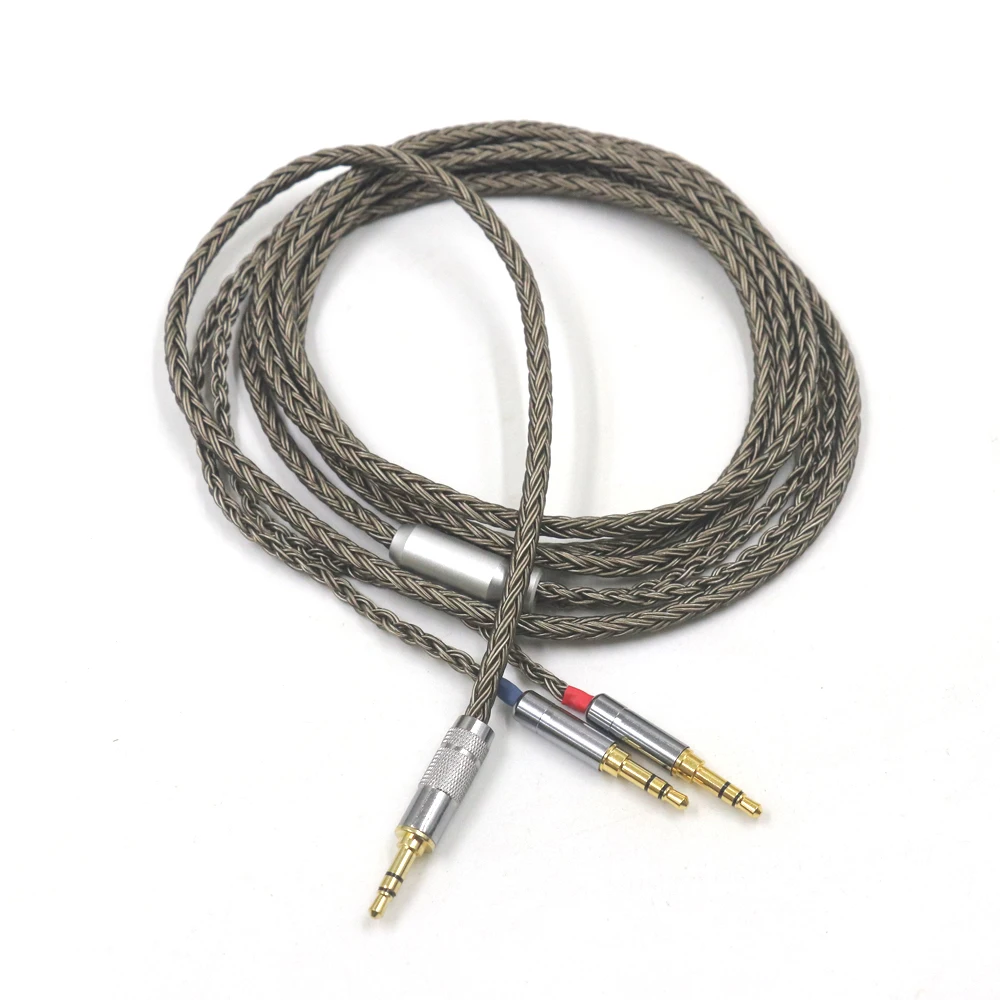 Cabo de Auscultadores para Dual 3.5 4.4 mm 16 Núcleos Pinos 4.4 mm Hifiman Ananda Sundara He1000se He6se He400 Z7m2 - Image 4