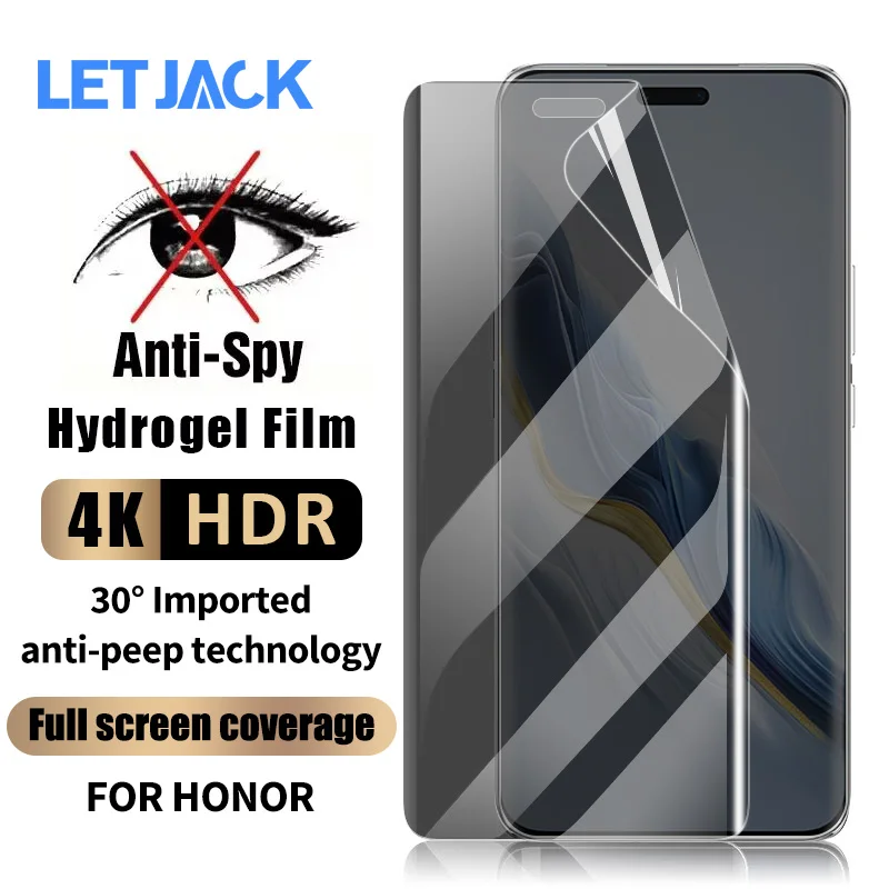 

3D Full Curved Privacy Hydrogel Film For Honor Magic 6 5 4 Ultimate Screen Protectors For Honor X9b X9a X40 X50 Pro Not Glass