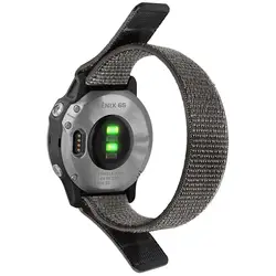Nylon Quick Release Watchband Strap - 20mm, 22mm, 26mm Sizes - 22mm width strap (Grey)