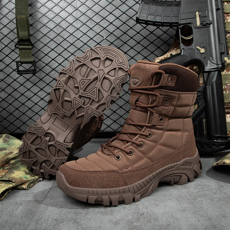 Plus Size Outdoor Field Training Military Boots Mountaineering and Hiking Boots