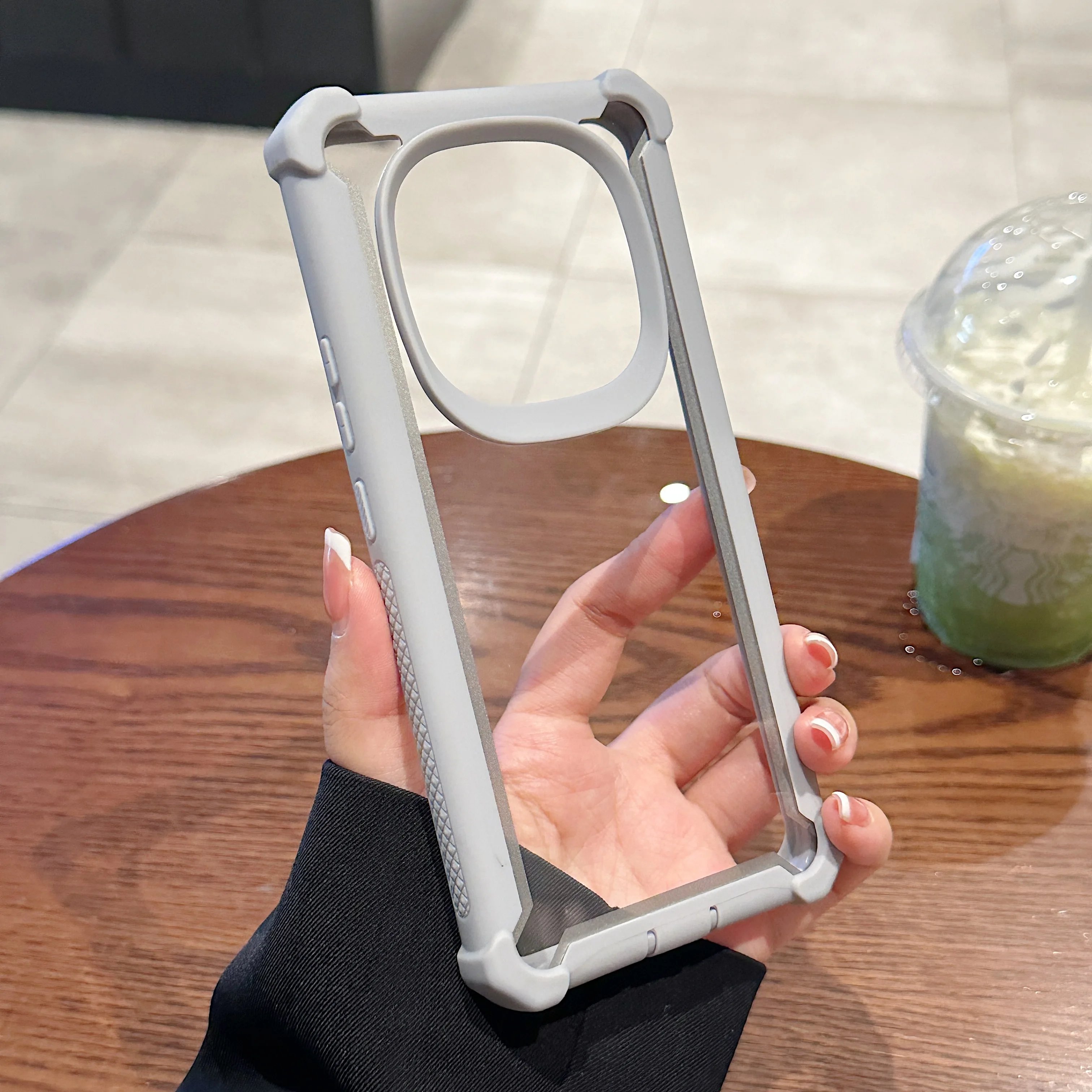Heavy Duty Dual Layer Transparent Phone Case - Shockproof Rugged Hard Cover