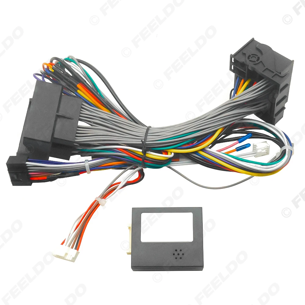thumbnail image 2 of SKYFAME Car 16pin Wiring Harness Adapter Canbus Box Decoder Android Radio 6m Power Cable For Bmw E39 E53 X5 5 Series 2 of 10